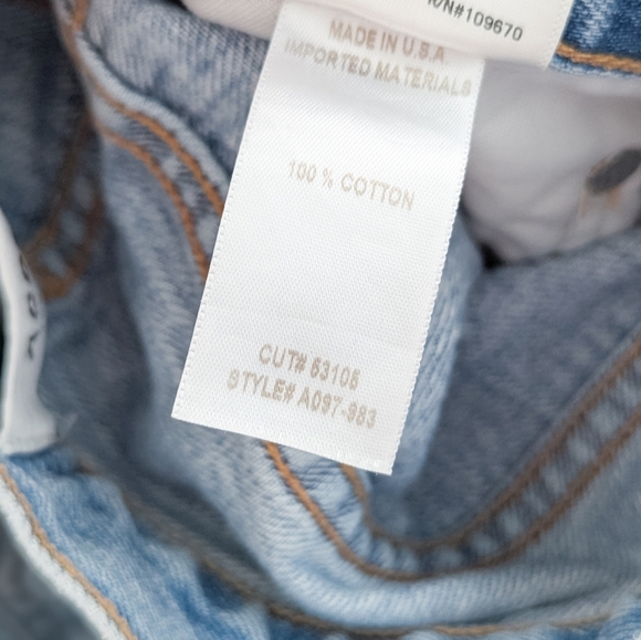 NEW AGOLDE Criss Cross Upsized Jeans Suburbia Light Wash Straight Leg 26 - Picture 9 of 11